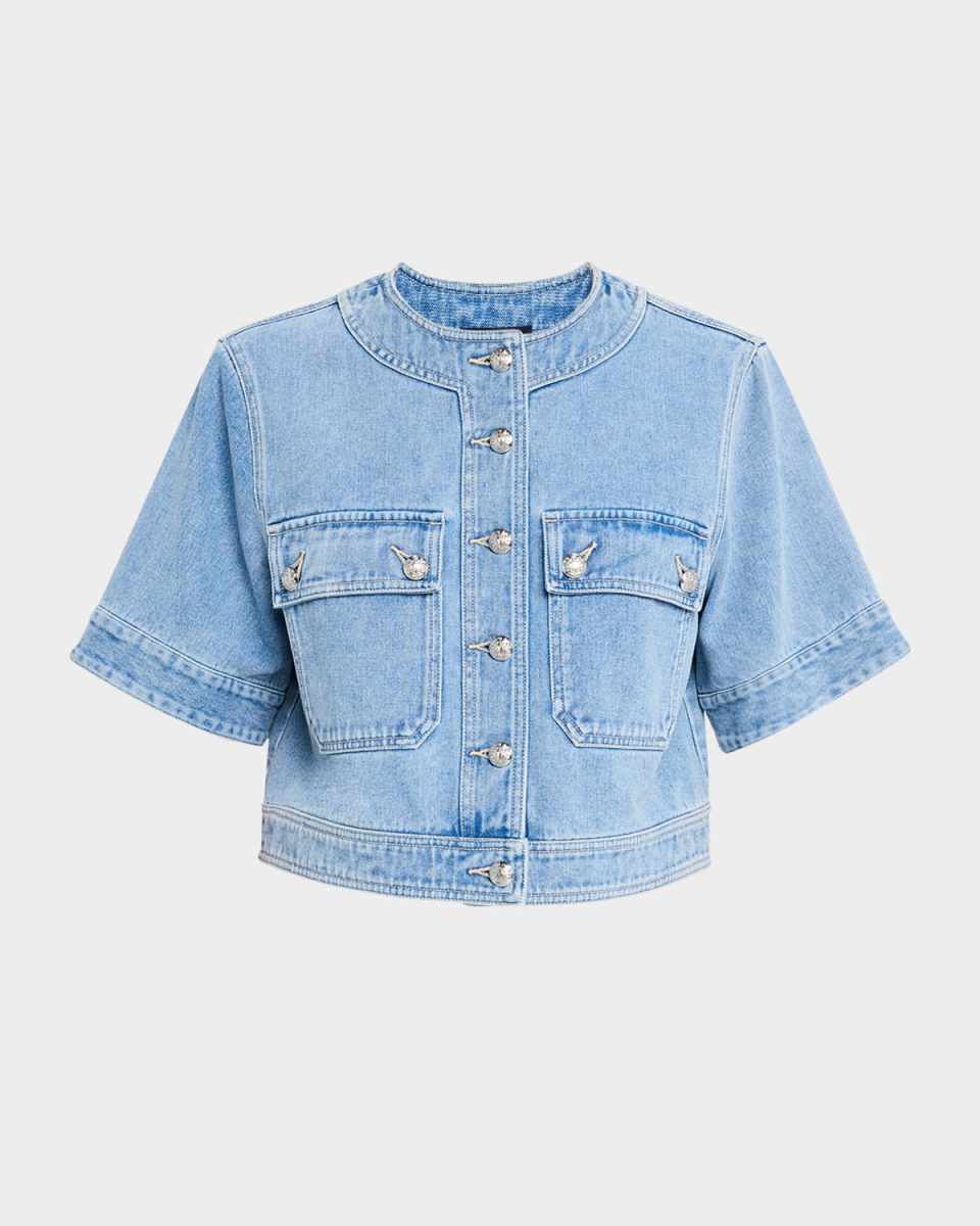 Elias Short-Sleeve Denim Jacket